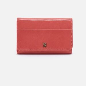 NEW HOBO Jill Trifold Wallet Genuine Leather